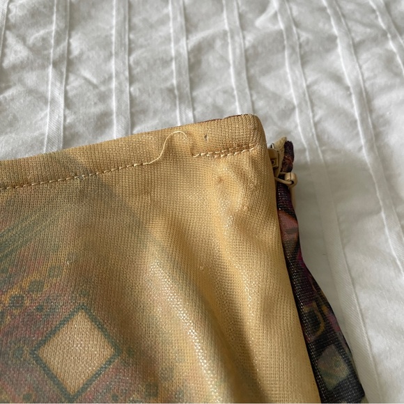 Jane Doe Collection Vintage Multicolor Patterned Midi Skirt - Picture 8 of 9